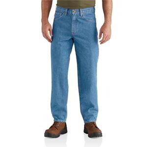 Carhartt Blue Label Men's Carpenter Jeans Relaxed Fit Medium Wash Size - W38 L30